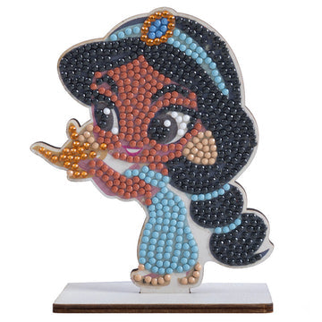 CRAFT Buddy Crystal Art – Diamond-Painting-Set – Jasmine Figur – 8 × 11 cm – ab 6 Jahren
