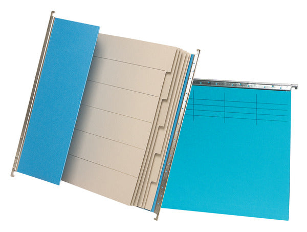 Biella Hängeordner für A4 – Karton, Blau, 320 × 250 mm, mit Vordruck