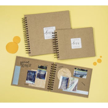 Hama Fotoalbum Wiro Craft – Kraft, Spiralbindung, Papier, 280 × 240 mm
