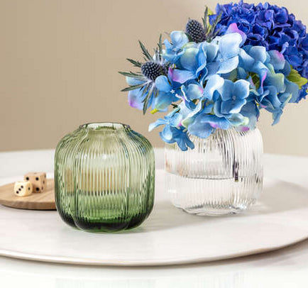 Villeroy & Boch Fleur Vase – Ø 11 × 11 cm – Glas, grün