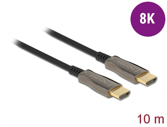 DeLOCK HDMI Kabel HDMI 2.1 8K 60 Hz – 10 m – AOC, aktiv