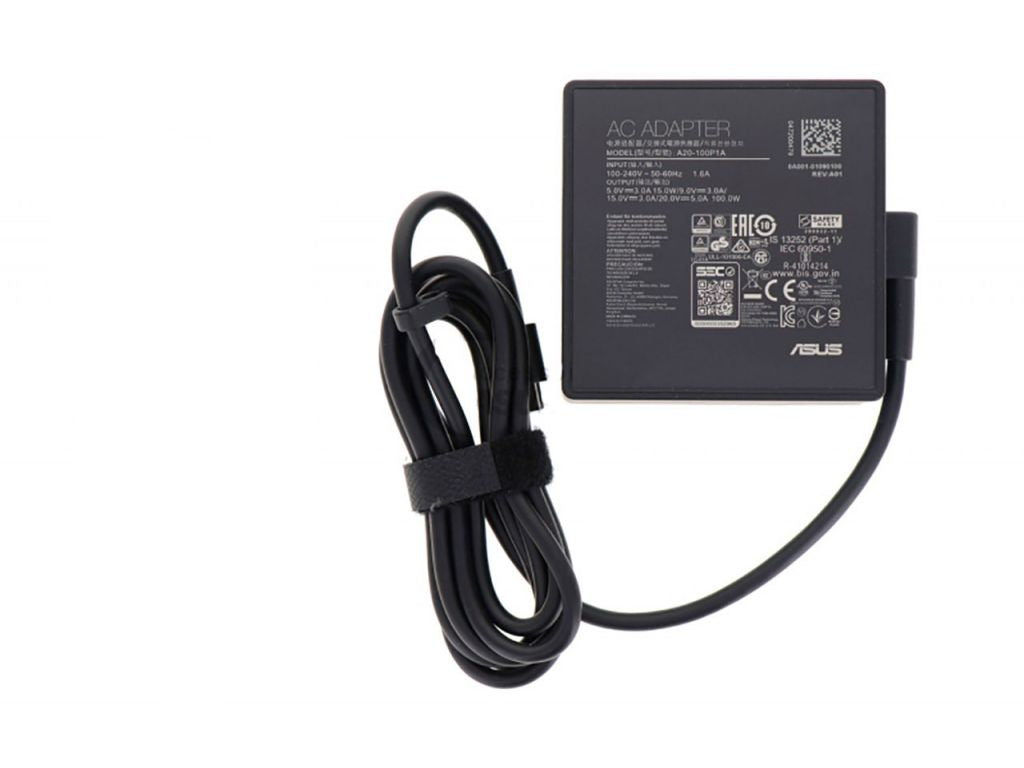 ASUS Netzteil – 100 W, 5, 9, 15, 20 V – für Laptops – Schwarz