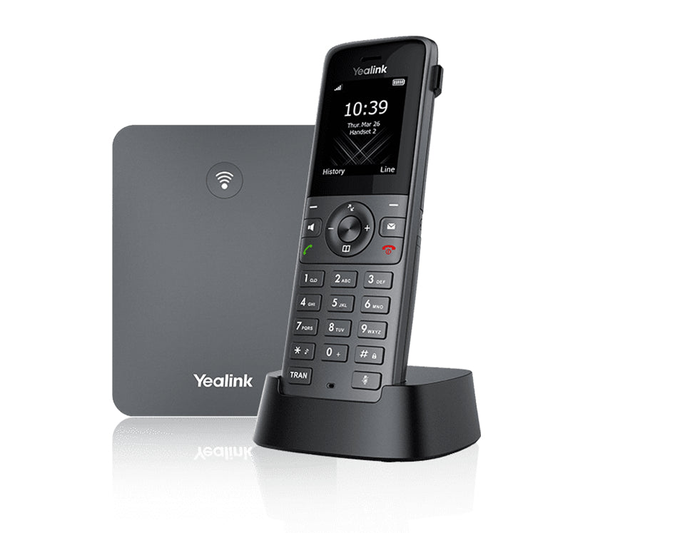 Yealink W73P – WLAN-Telefon (Handgerät), inkl. Basisstation, Grau