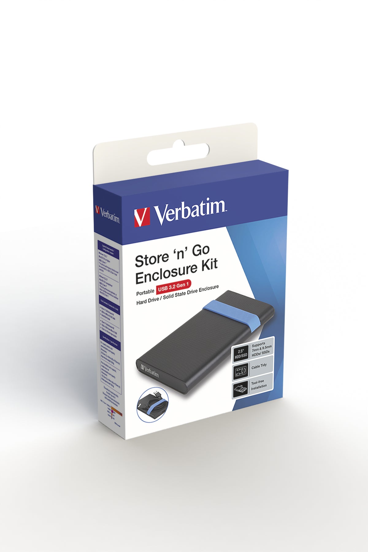 Verbatim Store'N'Go Gehäuse-Kit – 1-Bay – für 2,5" HDD/SSD, SATA