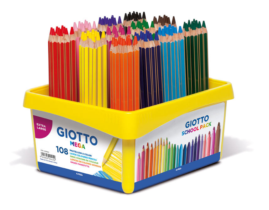 Giotto Farbstifte Mega Grosspackung – Pastellstift, Mehrfarbig