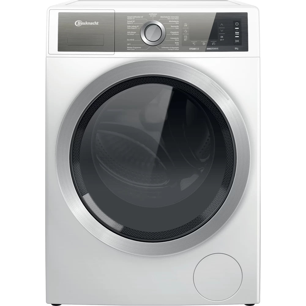 Bauknecht Waschmaschine B6 W845WB CH – 8 kg, Dampf-Hygiene & Inverter, 1400 U/min, Energieklasse B – weiss