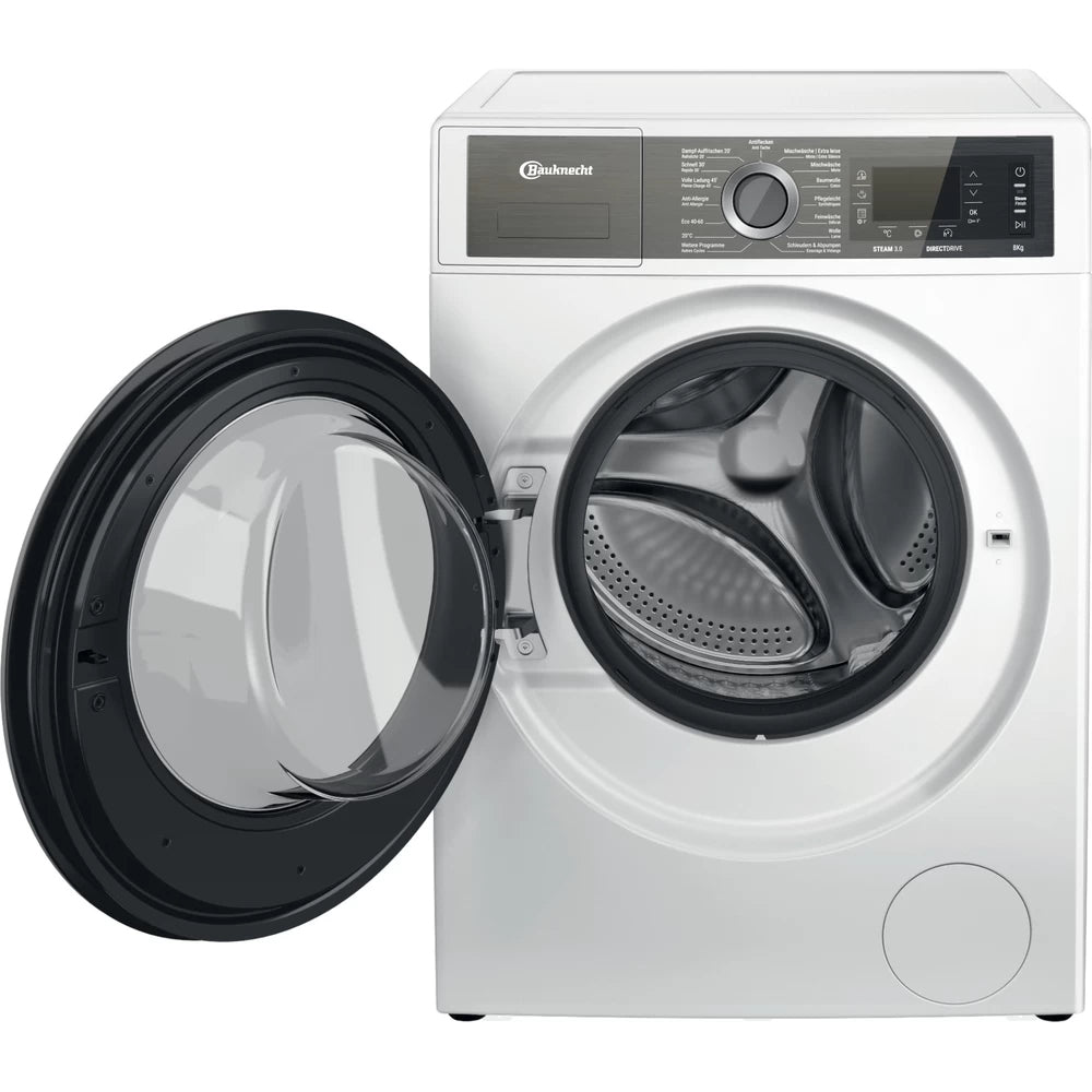 Bauknecht Waschmaschine B6 W845WB CH – 8 kg, Dampf-Hygiene & Inverter, 1400 U/min, Energieklasse B – weiss