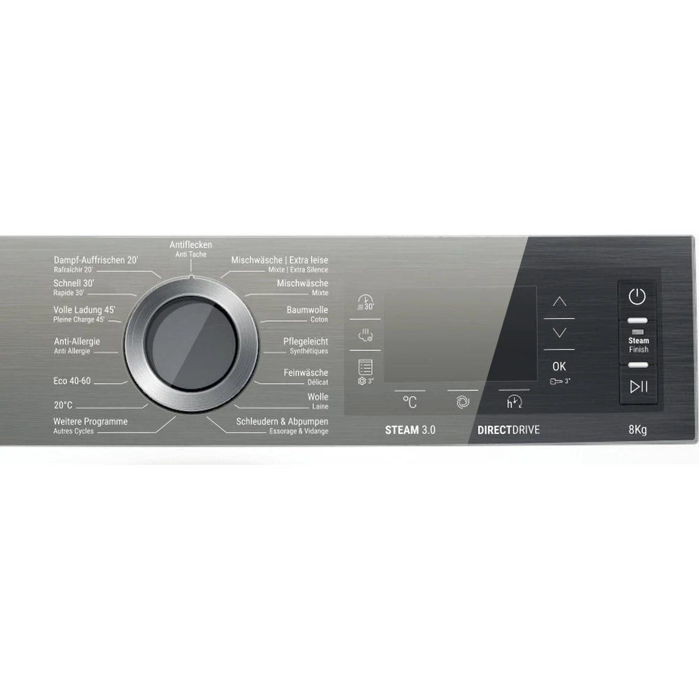 Bauknecht Waschmaschine B6 W845WB CH – 8 kg, Dampf-Hygiene & Inverter, 1400 U/min, Energieklasse B – weiss
