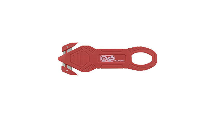 Wedo Sicherheitsmesser, Schnitttiefe 6 mm, einziehbare Klinge, rot