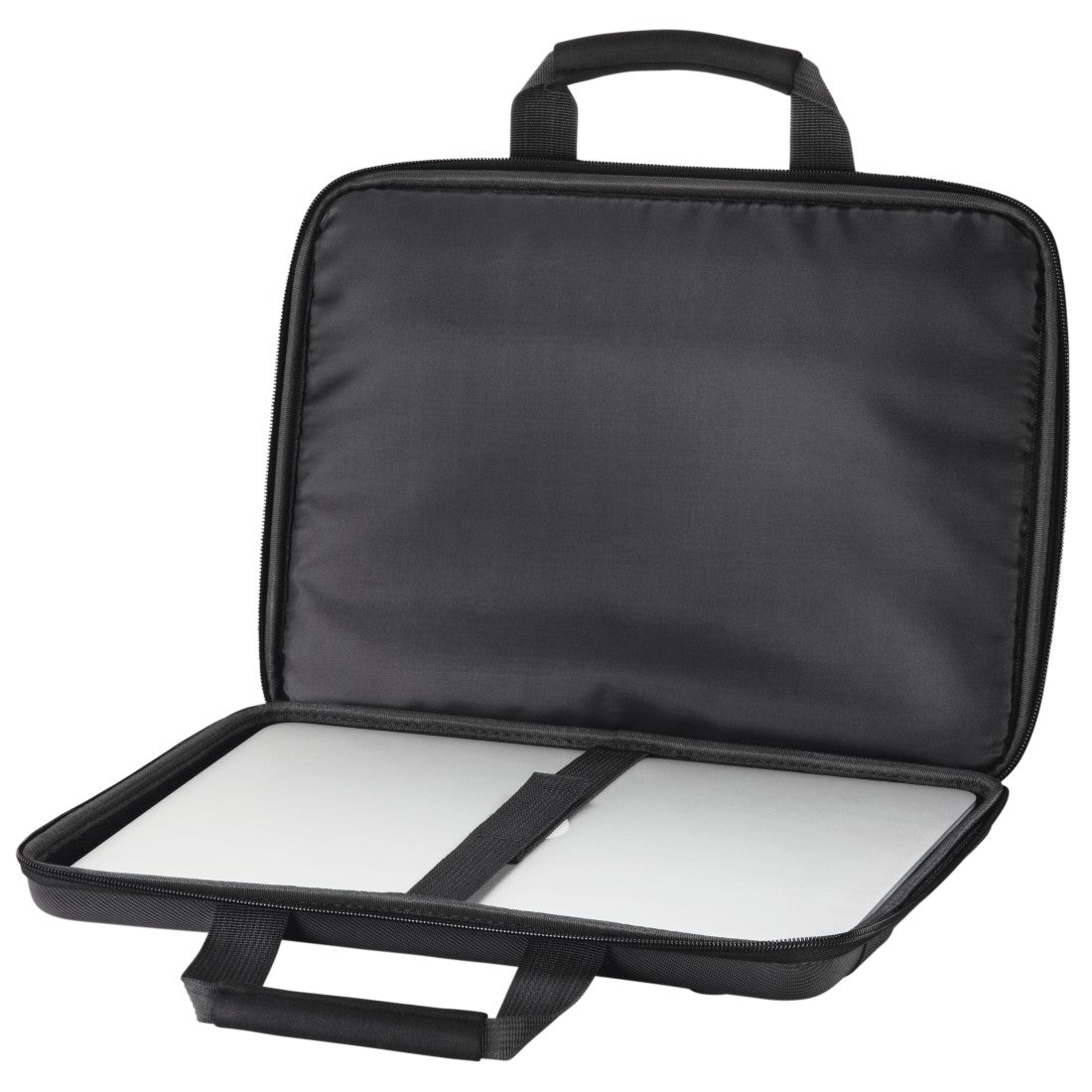 Hama Notebook-Tasche für Notebooks bis 15,6" – gepolstert, mit Trolleyband – Schwarz
