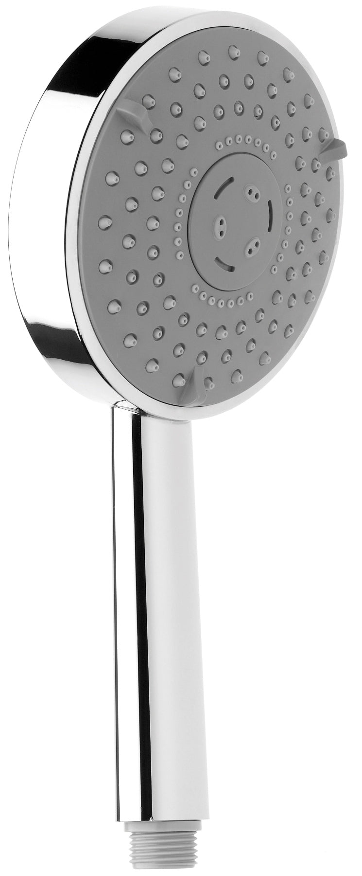 Nikles Handbrause XL Techno 120 – Ø12 cm, Chromstahl, 1/2" Anschluss, 3 Strahlarten, Chrom