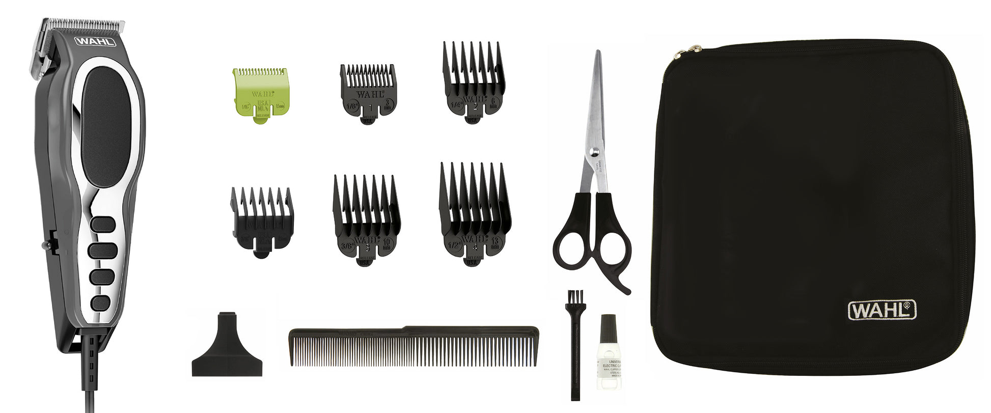 Wahl Haarschneider Close Cut Pro – Netzbetrieb, 0,6–13 mm, 7 Stufen, Grau