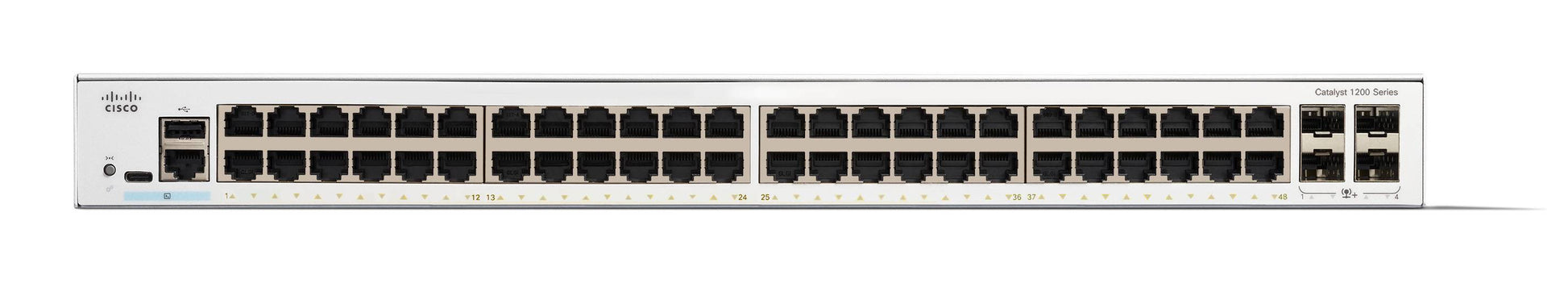 Cisco Catalyst C1200-48T-4X-RF – Managed Switch – 48×GbE, 4×SFP, L2/L3, 1U