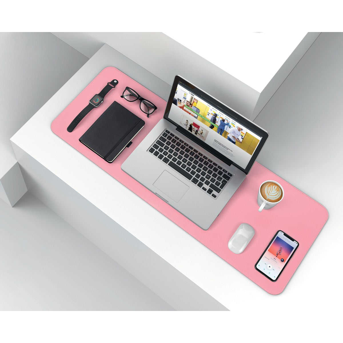 Sigel Schreibunterlage write and roll – rosa/silber – 800 × 300 mm – Kunststoff, rutschfest