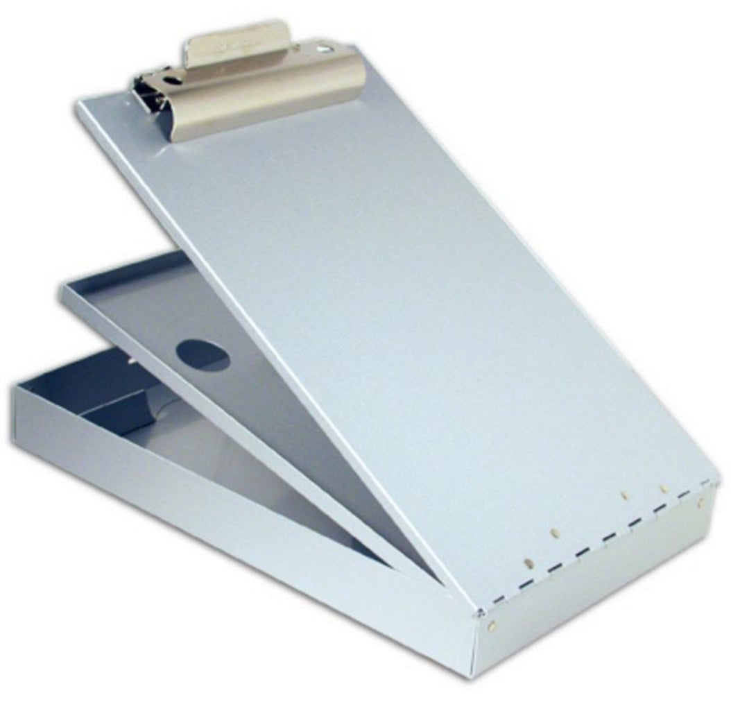 Laufer Läufer Formularhalter mit Box für A4, Aluminium – 1 Stk