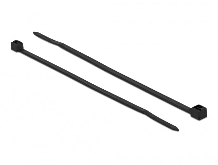 DeLOCK Kabelbinder, 2,5 mm × 0,1 m, schwarz, 100 Stück