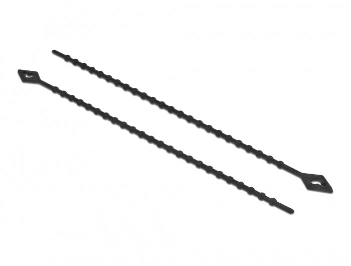 DeLOCK Kabelbinder 150 × 2,4 mm, Polyamid, Schwarz, Wiederverwendbar, 100 Stk.