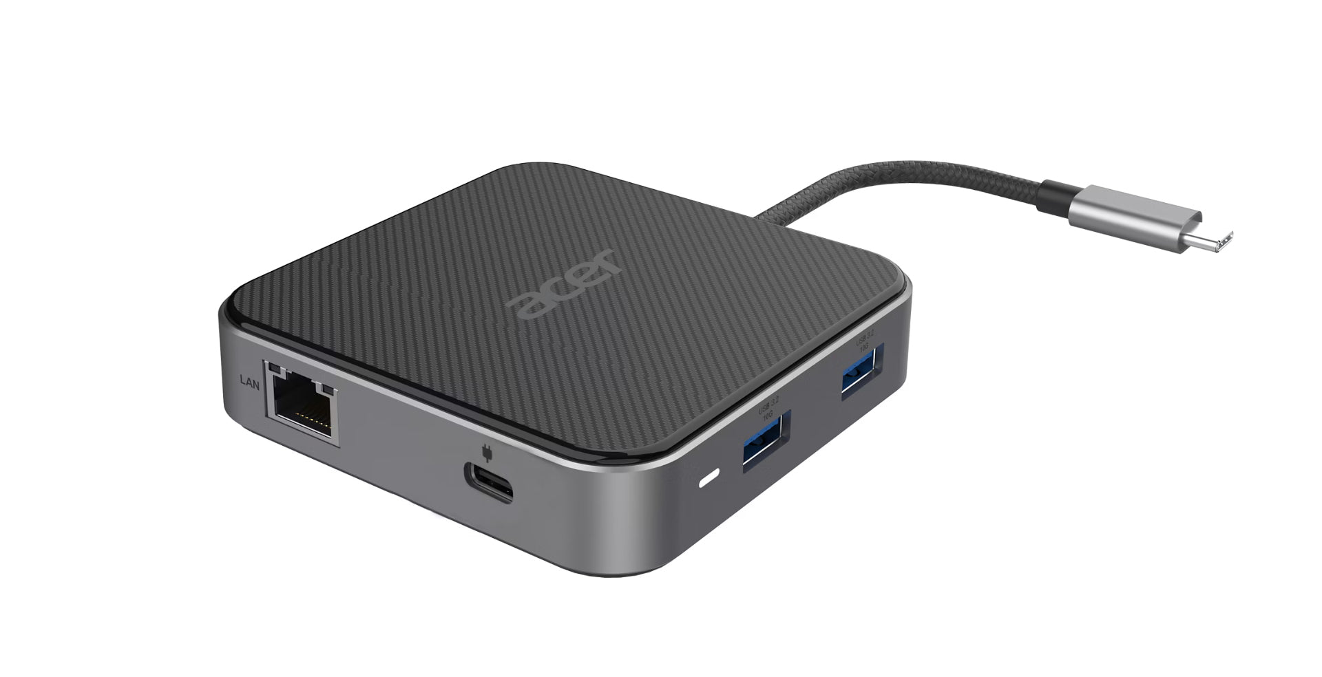 Acer Multiport-Adapter – USB4, 1× DP, 1× HDMI, 2× USB-A, 100 W PD, GbE, 3,5 mm, für Windows/Mac/ChromeOS