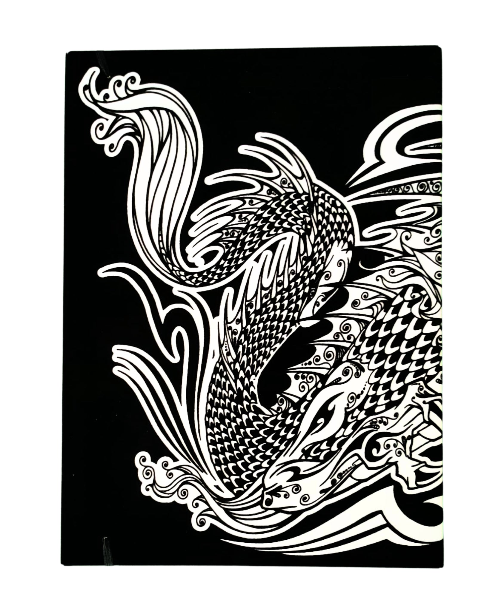 Tataruga Zeichenmappe – Drache – A4 (21 × 29,7 cm) – Samtmappe zum Ausmalen