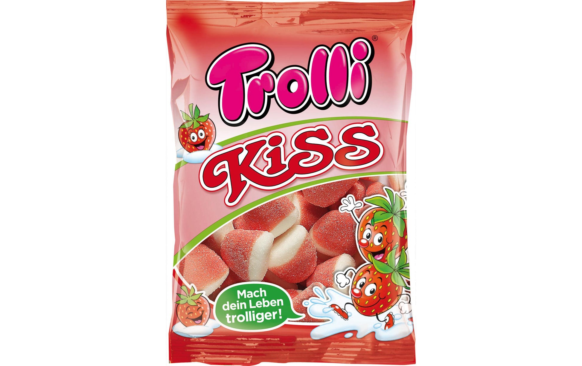 Trolli Kiss Fruchtgummi – Erdbeere – 200 g