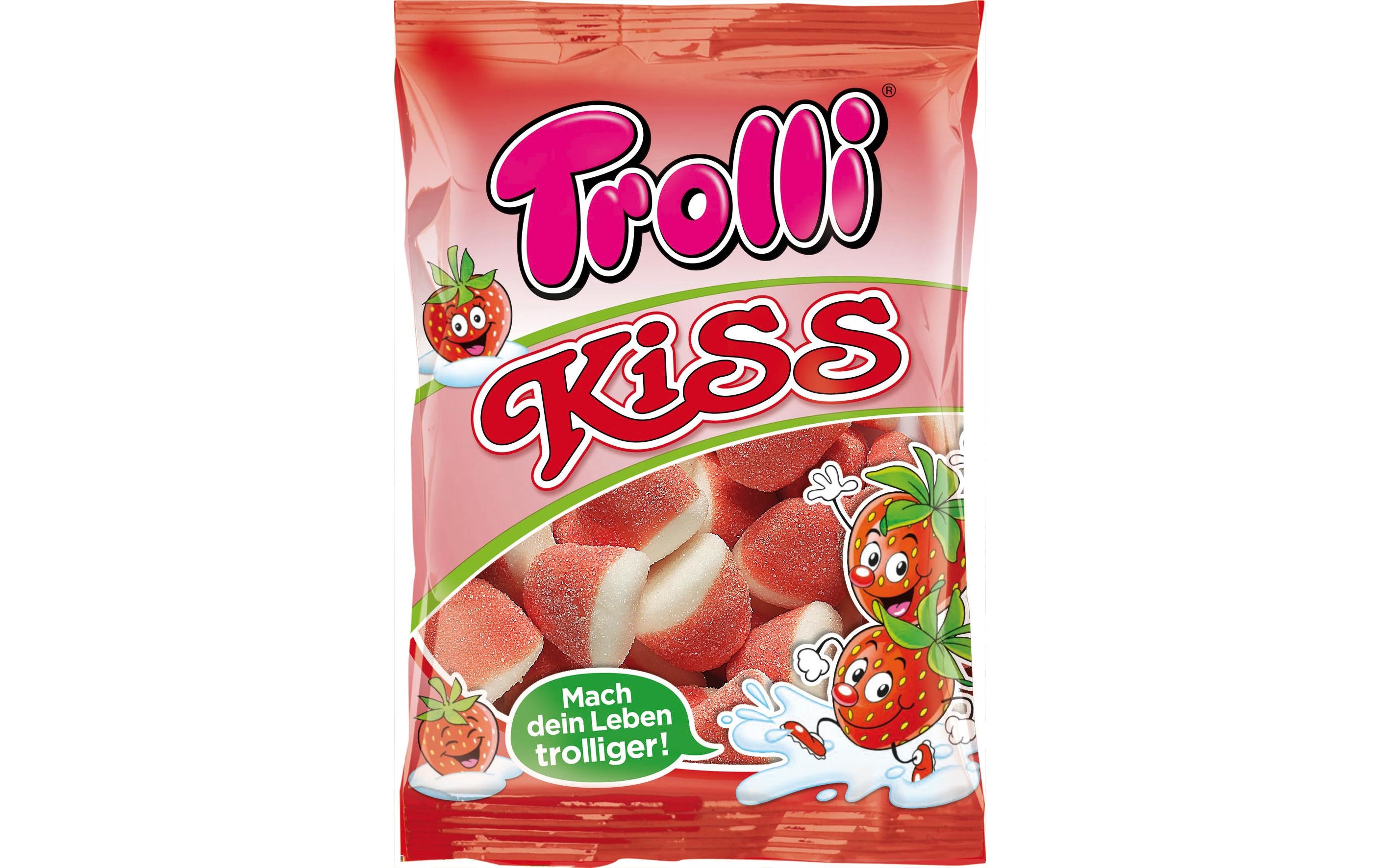 Trolli Kiss Fruchtgummi – Erdbeere – 200 g