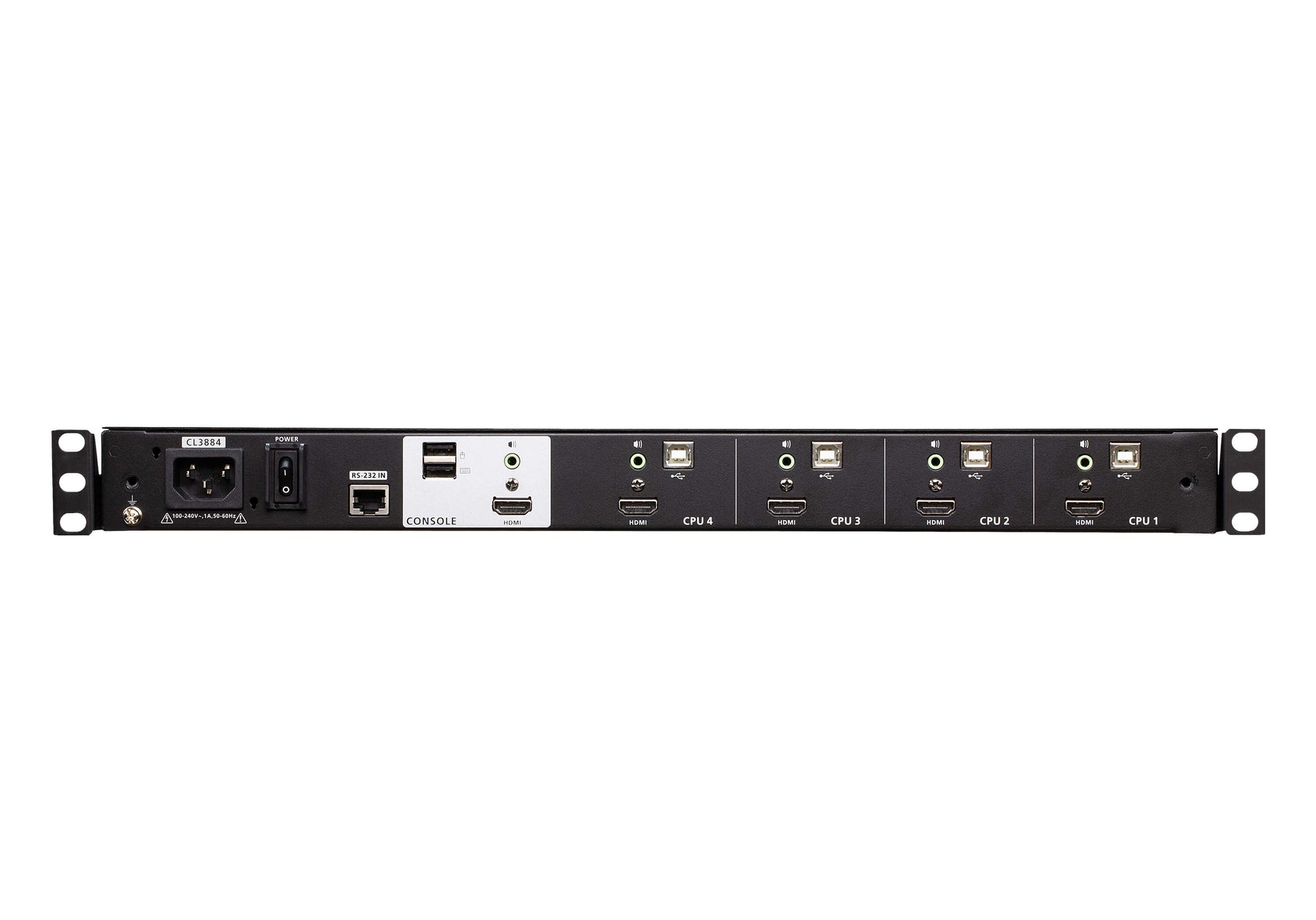 ATEN CL3884NW – KVM-Konsole (1U) – 18,5", 1920 × 1200, HDMI, USB