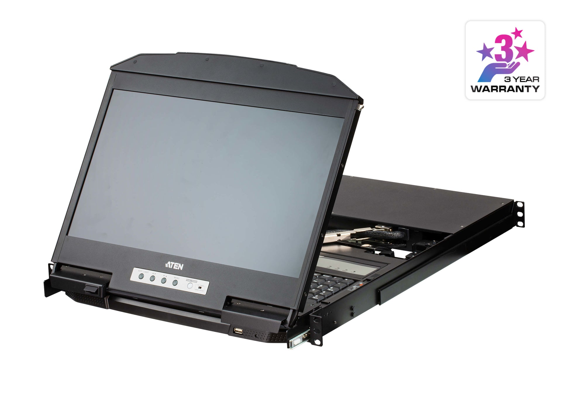 ATEN CL3884NW – KVM-Konsole (1U) – 18,5", 1920 × 1200, HDMI, USB