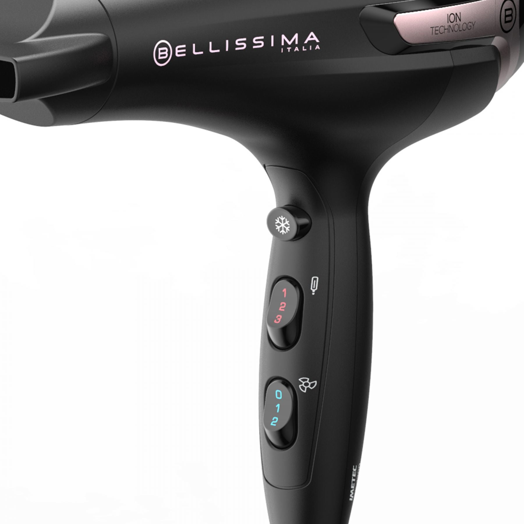 Bellissima Haartrockner K9 2300 – Ionenfunktion, Diffusor – Schwarz