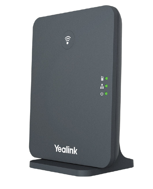 Yealink W70B – WLAN-Telefon (Handgerät), unterstützt 10 Mobilteile, inkl. Netzteil, PoE