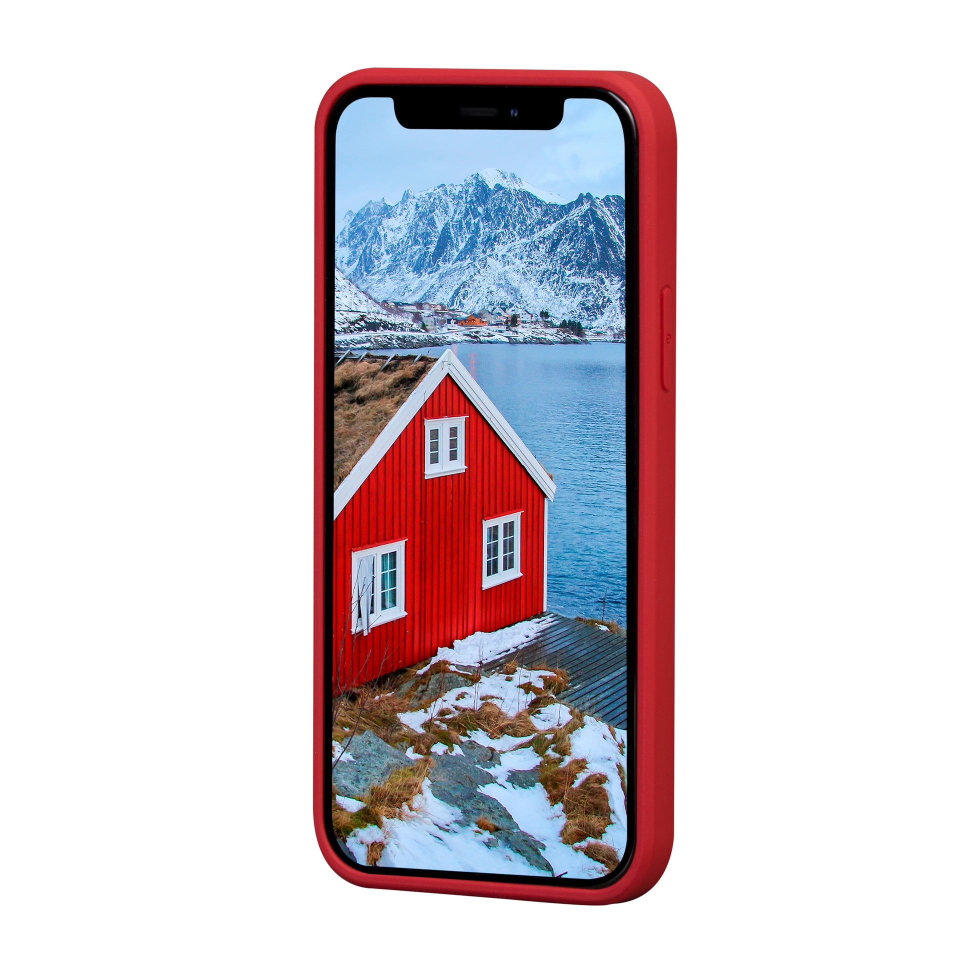 dbramante1928 Backcover – für Apple iPhone 12 mini, Recycling-Kunststoff, Rot