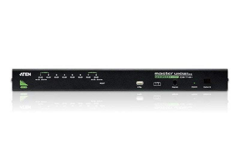 ATEN 8-Port VGA USB KVM-Switch – 2048 × 1536, Rack 1U, Daisy-Chain