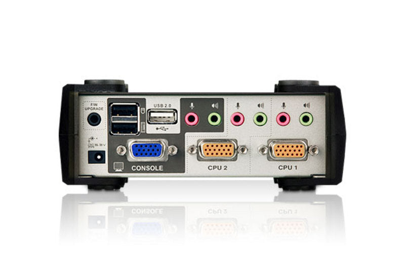 ATEN KVM-Switch, 2×1, VGA, 2048×1536, 60 Hz, USB 2.0, EDID, OSD/Audio, für Windows/Mac