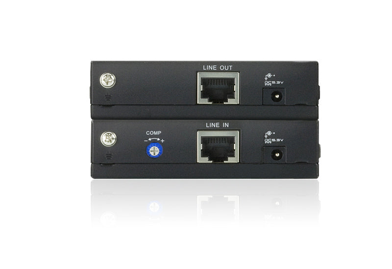 ATEN AV-Sender & -Empfänger – 1920×1200 Pixel, bis 150 m, VGA (HDB-15) – für Cat5-Kabel – Schwarz