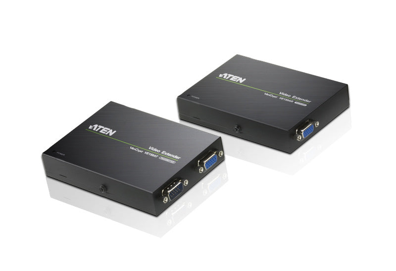 ATEN AV-Sender & -Empfänger – 1920×1200 Pixel, bis 150 m, VGA (HDB-15) – für Cat5-Kabel – Schwarz