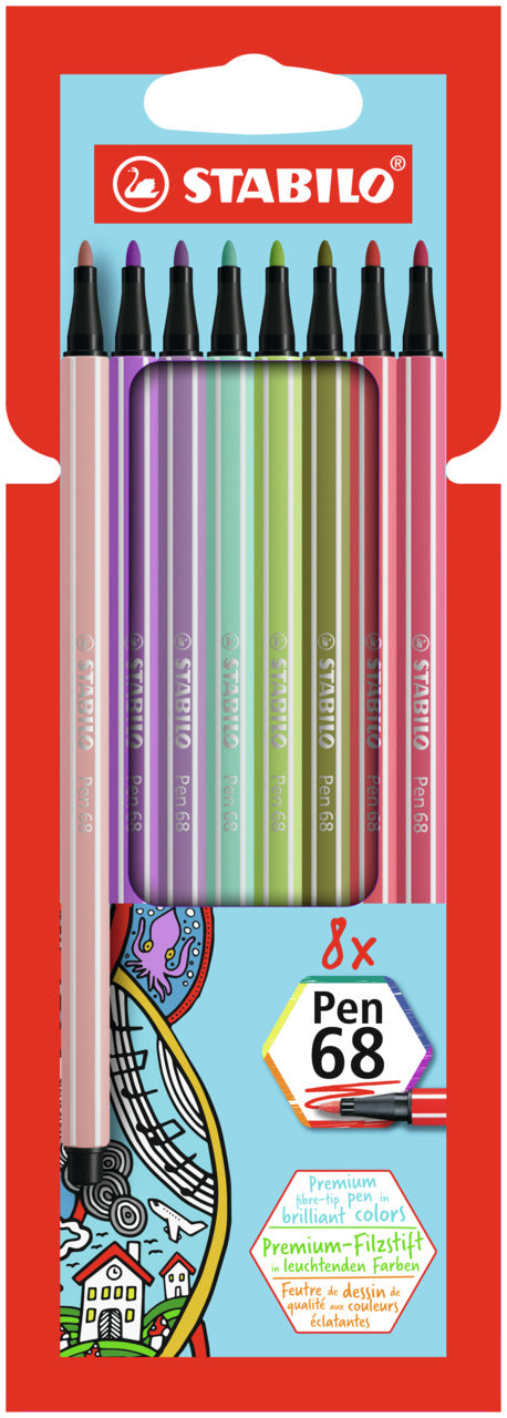 STABILO Filzstifte, Strichbreite 1 mm, 8 Farben