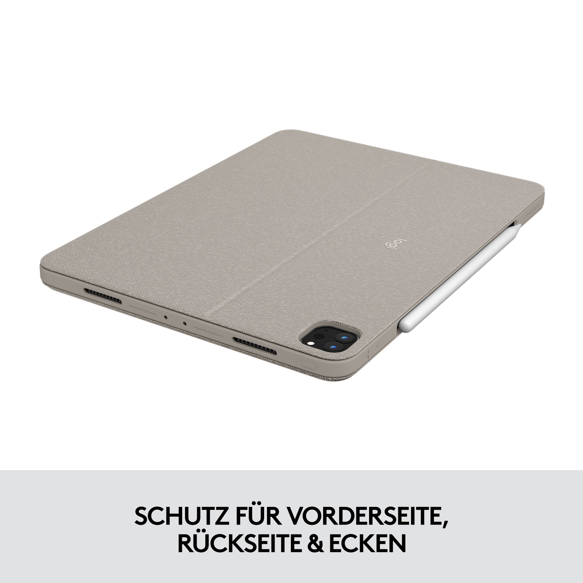 Logitech Combo Touch – Tastatur, CH-Layout (DE-CH), mit Touchpad – für iPad Pro 12,9" (5. Gen.)
