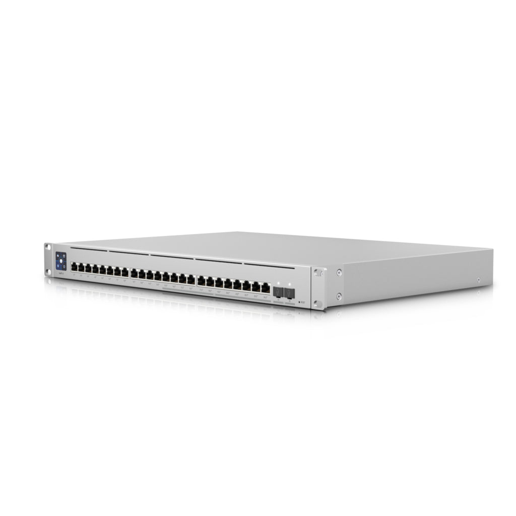 Ubiquiti USW-ENTERPRISE-24-POE Switch – 12× 2,5GbE, 12× GbE, 2× SFP+, 400 W PoE, für 19" Rack