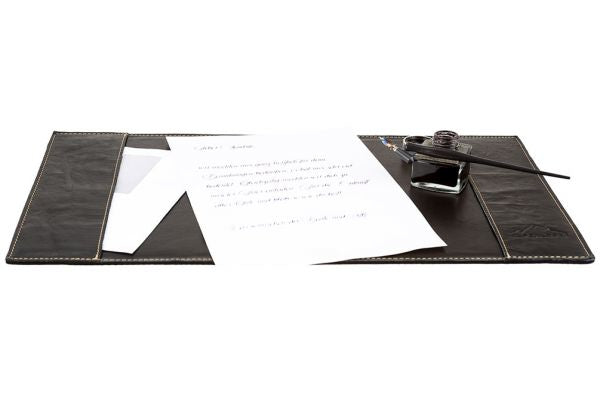 Alpenleder Schreibtischset – schwarz
