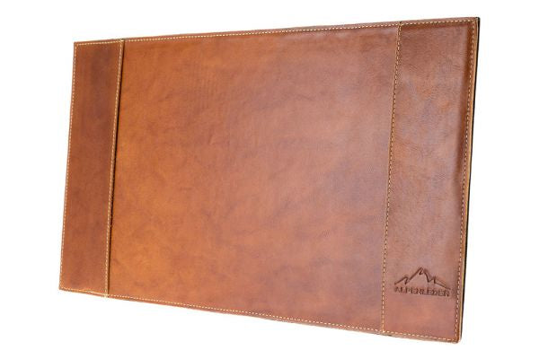 Alpenleder Schreibtischset – Braun