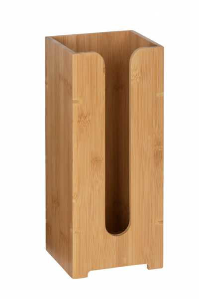 Wenko – Toilettenpapierständer – Holz, braun, für 3 Rollen, 15 × 14 × 35,5 cm