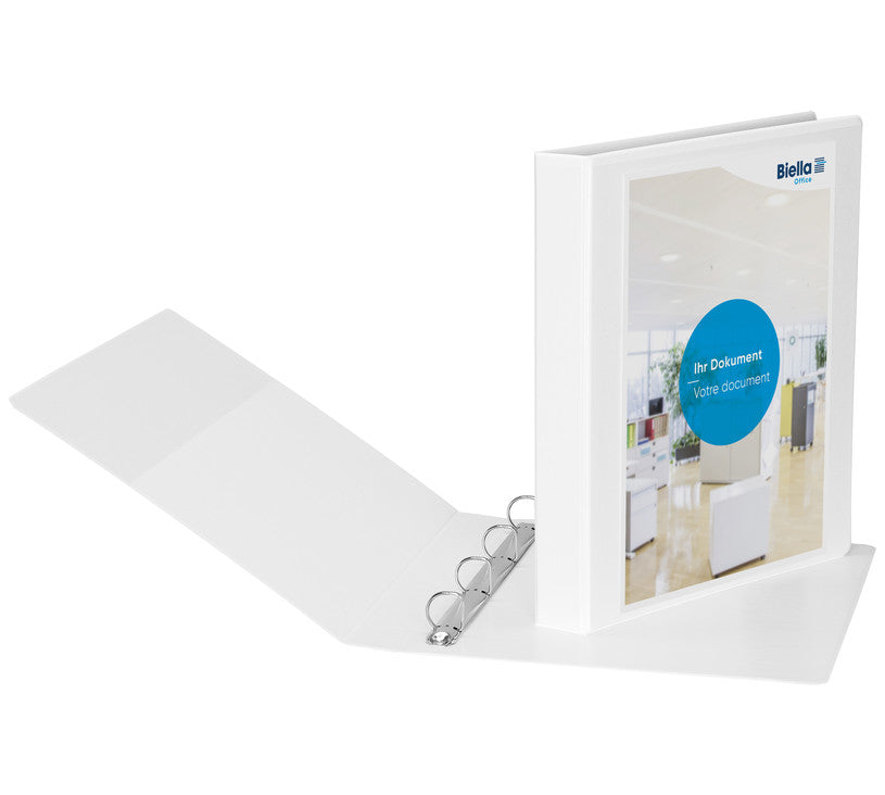 Biella Sichtbuch Creative PP XL – A4, mit Fronttasche, weiss, Karton