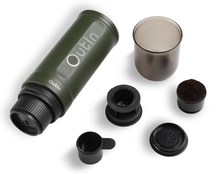 Outin Nano Kapselmaschine – für Nespresso und andere, 0,1 l, grün