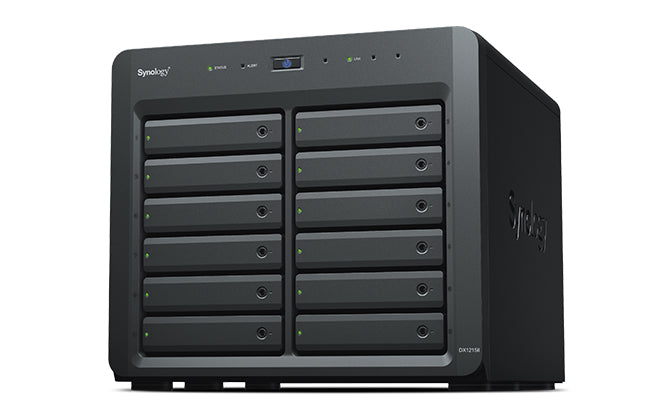 Synology DX1215II – 12-Bay NAS – für 2,5"/3,5" HDD/SSD, SATA