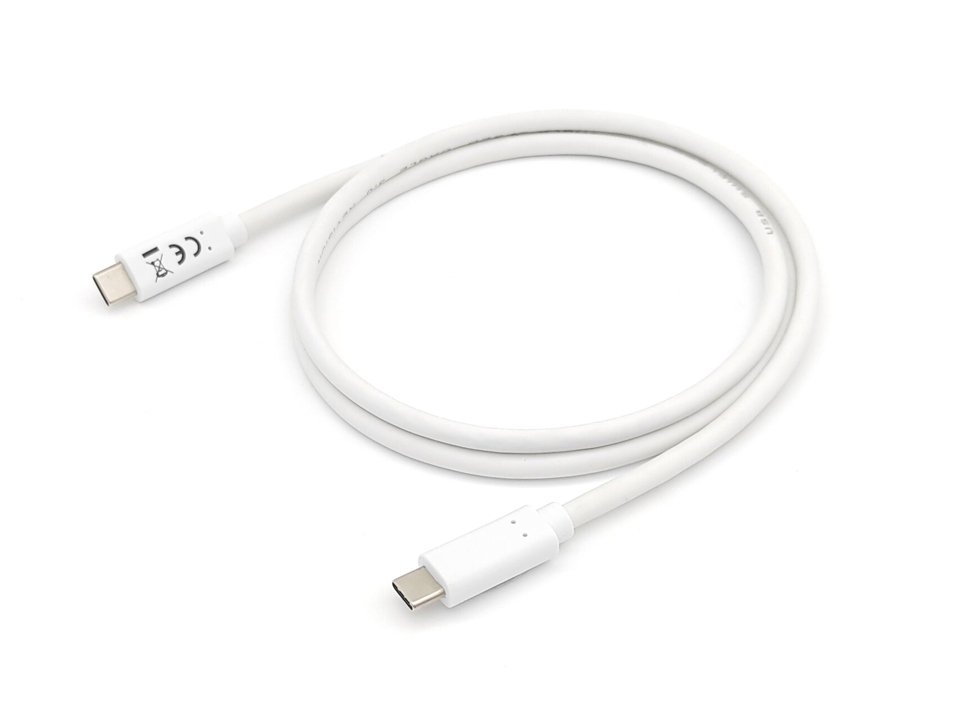 Equip USB-C auf USB-C Kabel – USB 3.2 Gen 1 (5 Gbit/s) – 1 m – magnetisch abgeschirmt, PVC-Mantel – Weiss
