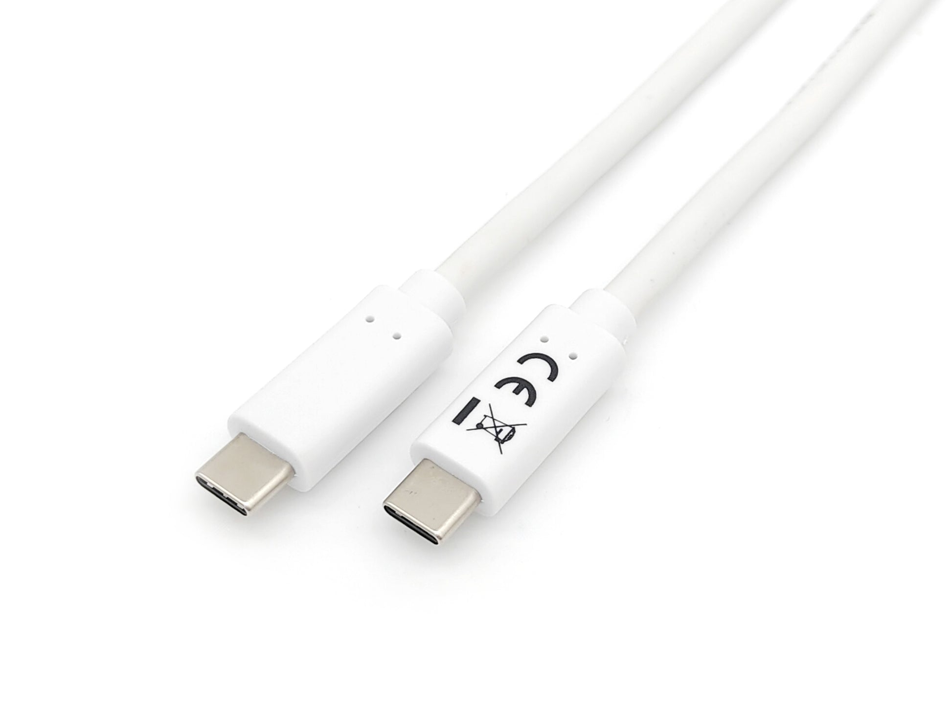 Equip USB-C auf USB-C Kabel – USB 3.2 Gen 1 (5 Gbit/s) – 1 m – magnetisch abgeschirmt, PVC-Mantel – Weiss
