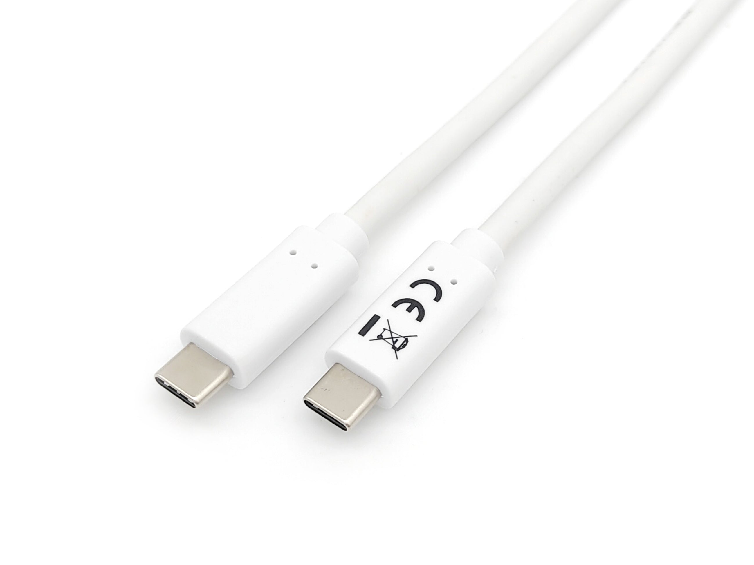 Equip USB-C auf USB-C Kabel – USB 3.2 Gen 1 (5 Gbit/s) – 1 m – magnetisch abgeschirmt, PVC-Mantel – Weiss