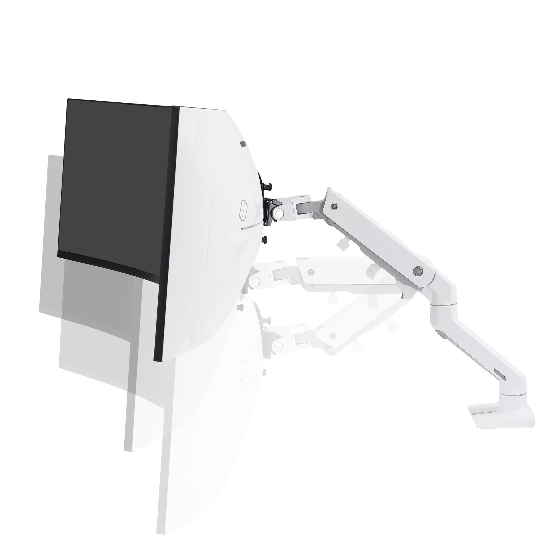 Ergotron HX – Monitorarm, drehbar, weiss