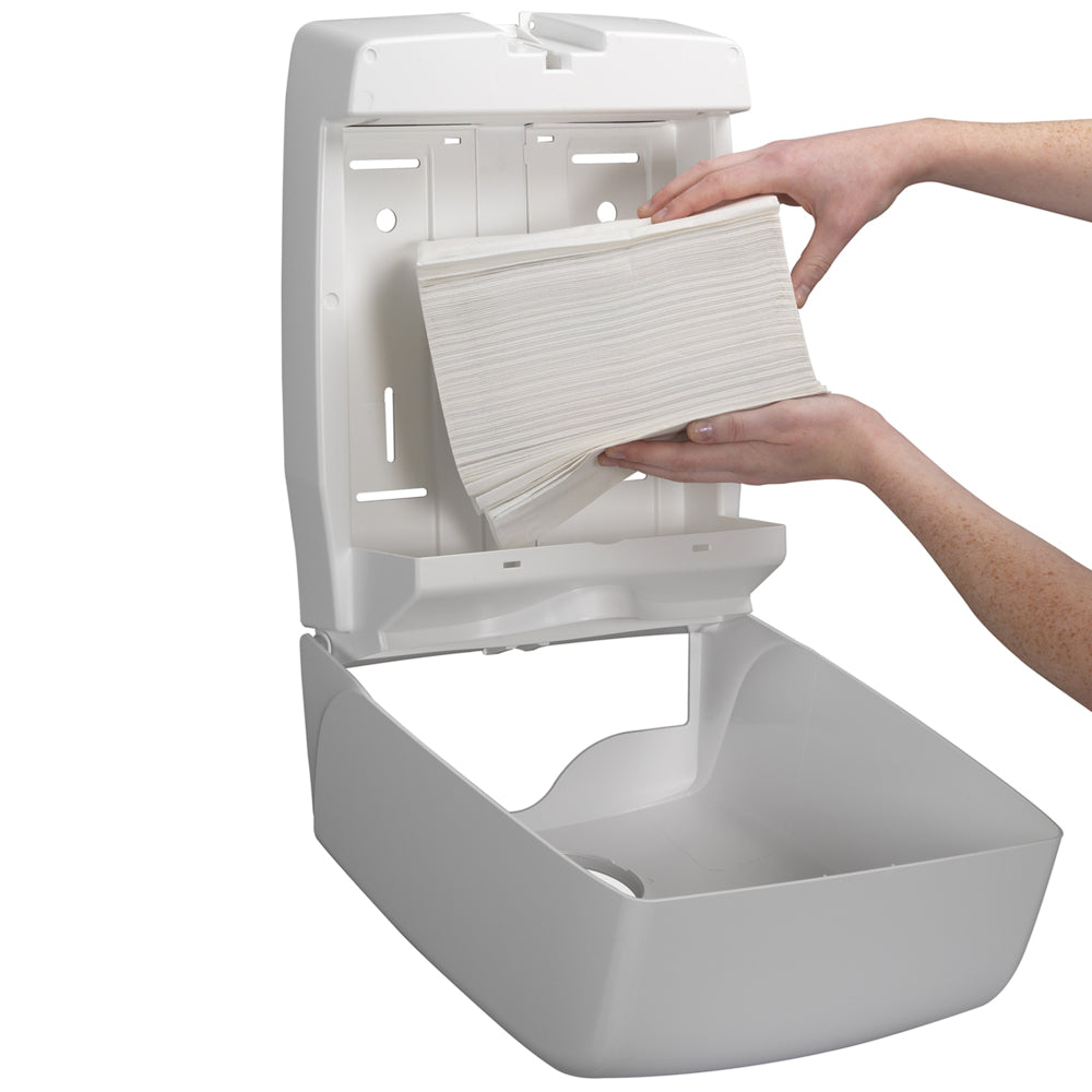 Kleenex Falthandtuch – C-Falz, 3-lagig, weiss, 215 × 318 mm, 15×96 Stk.