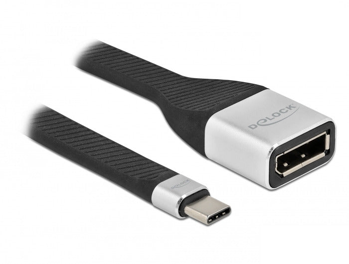 DeLOCK FPC Adapter USB-C zu DisplayPort – 4K (3840 × 2160) @ 60 Hz, 14 cm, DP 1.2, DP Alt Mode
