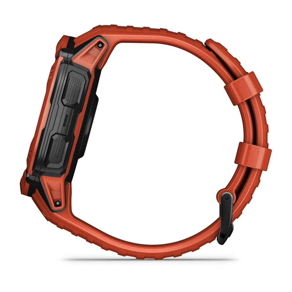 Garmin Instinct 2X Solar – GPS-Smartwatch – 50 mm, 1,1", GPS, MIP, Power Glass, 10 ATM, Rot, Sportarmband
